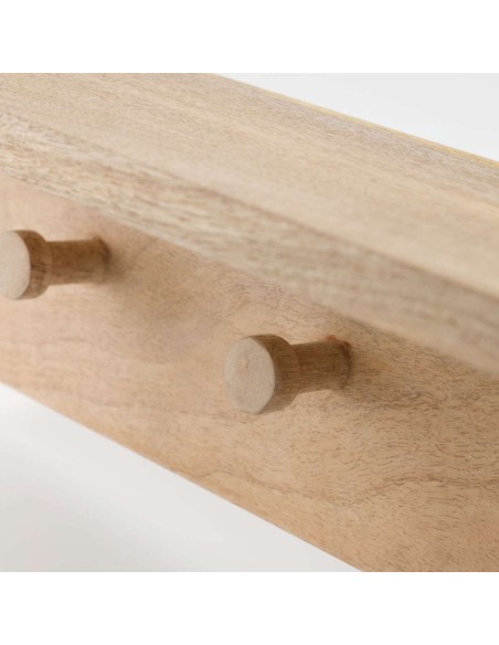Perchero de Pared HDSate 5 Perchas, Natural - House Doctor. Vackart