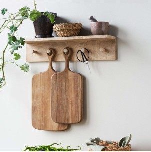 Perchero de Pared HDSate 5 Perchas, Natural - House Doctor. Vackart 2