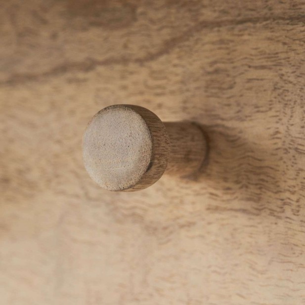 Perchero de Pared HDSate 5 Perchas, Natural - House Doctor. Vackart