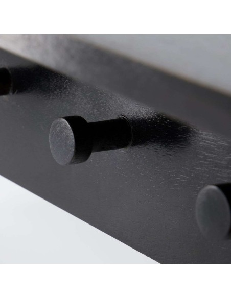 Perchero de Pared HDSate 5 Perchas, Negro - House Doctor. Vackart