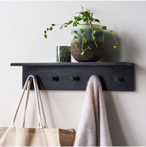Perchero de Pared HDSate 5 Perchas, Negro - House Doctor. Vackart 2
