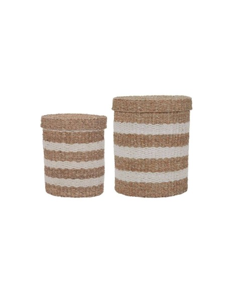 Set 2 Cestas HDGeet, Yute Natural / Marrón - House Doctor. Vackart
