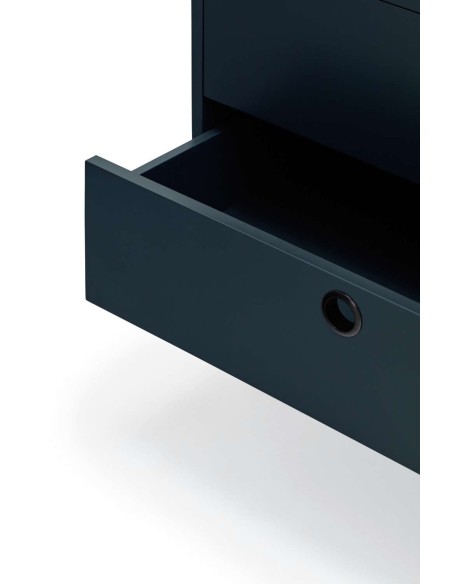 Aparador PUNTO 150x47 cm, Gris Antracita / Negro - Teulat. Vackart - Teulat. Vackart