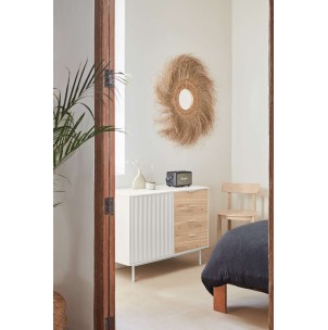 Aparador SIERRA 108x47 cm, DM Blanco / Roble - Teulat. Vackart 2