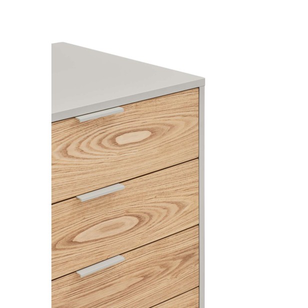 Aparador SIERRA 159x47 cm, DM Gris Claro / Roble - Teulat. Vackart