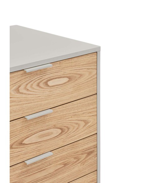 Aparador SIERRA 159x47 cm, DM Gris Claro / Roble - Teulat. Vackart