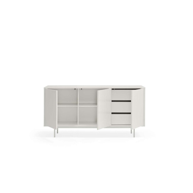 Aparador SIERRA 159x47 cm, DM Blanco / Metal - Teulat. Vackart Aparador SIERRA 159x47 cm, DM Blanco / Metal - Teulat. Vackart