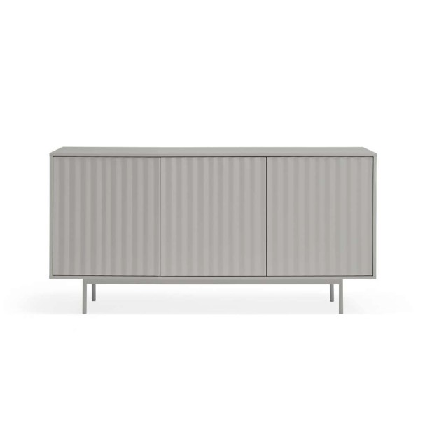 Aparador SIERRA 159x47 cm, DM Gris Claro / Metal - Teulat. Vackart