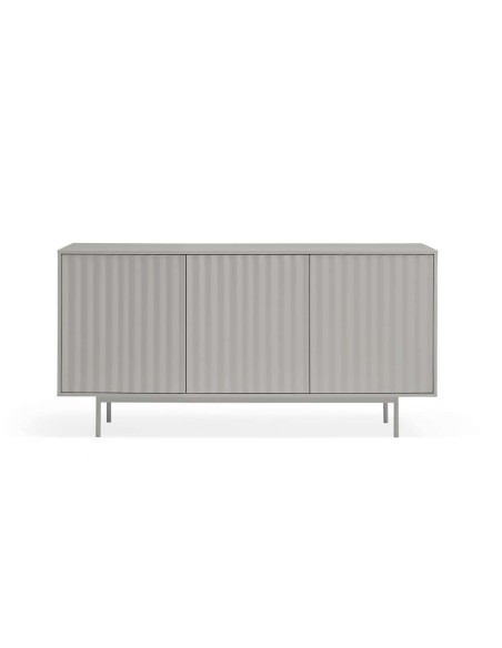 Aparador SIERRA 159x47 cm, DM Gris Claro / Metal - Teulat. Vackart