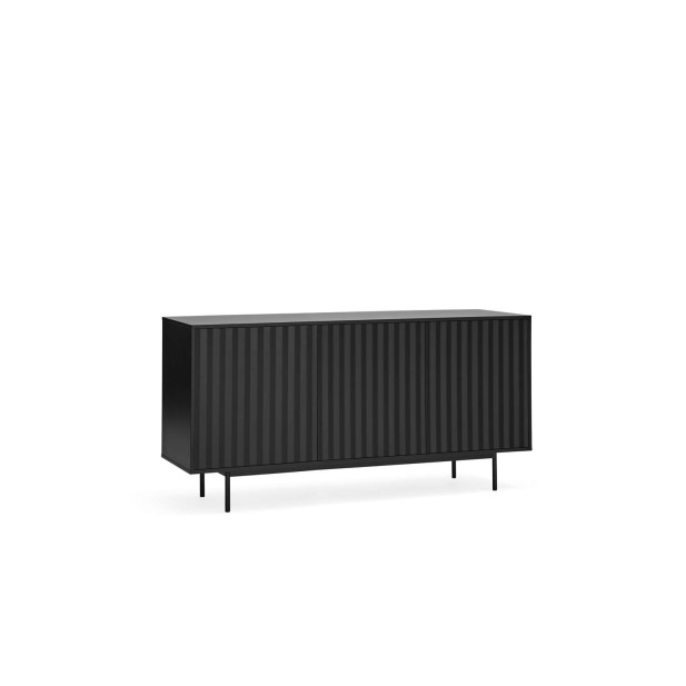 Aparador SIERRA 159x47 cm, DM Negro / Metal - Teulat. Vackart