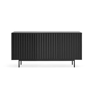 Aparador SIERRA 159x47 cm, DM Negro / Metal - Teulat. Vackart