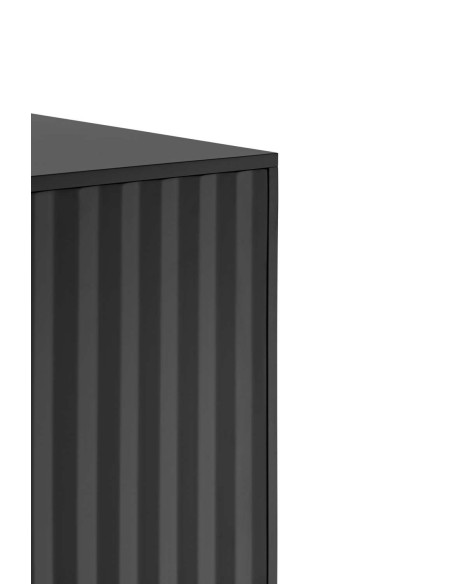 Aparador SIERRA 211x47 cm, DM / Metal Negro - Teulat. Vackart