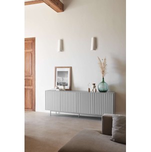 Aparador SIERRA 211x47 cm, DM / Metal Gris Claro - Teulat 2