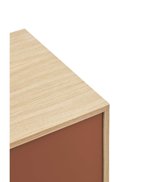 Aparador YOKO 180x45 cm, DM Teja / Roble - Teulat. Vackart