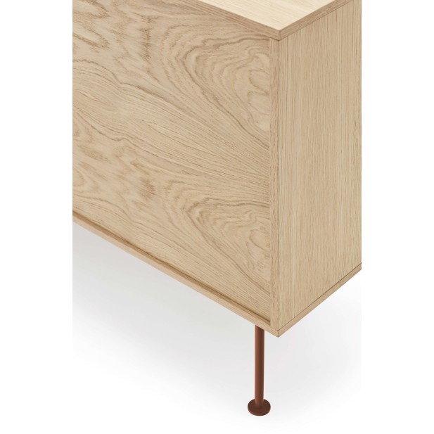 Aparador YOKO 180x45 cm, DM Teja / Roble - Teulat. Vackart