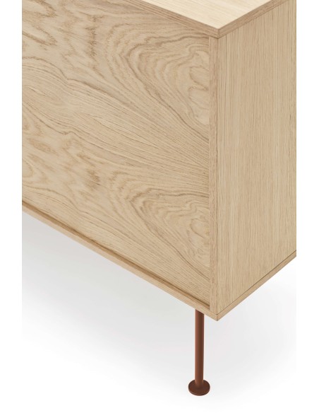 Aparador YOKO 180x45 cm, DM Teja / Roble - Teulat. Vackart