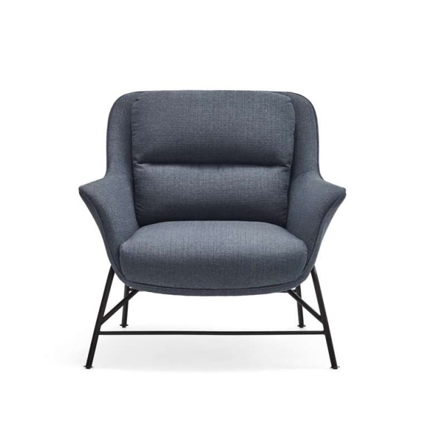 Butaca SADIRA, Textil Azul Petróleo / Metal Negro - Teulat. Vackart Butaca SADIRA, Textil Azul Petróleo / Metal Negro - Teulat. Vackart