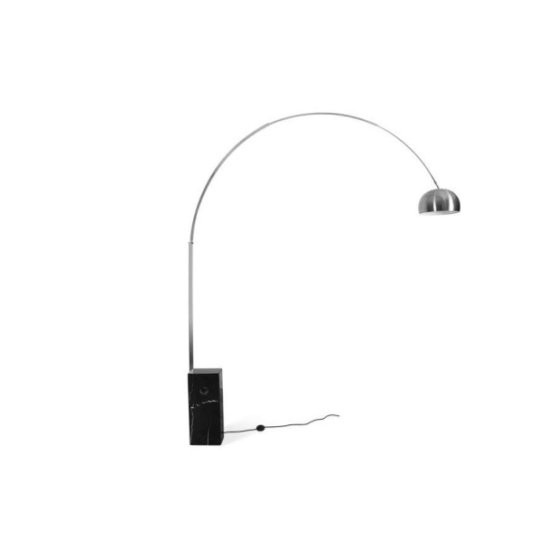 Lámpara Arita marmol negro Inspiración Flos Arco Lamp Achille Castiglioni