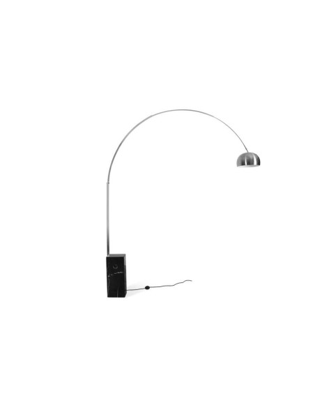 Lámpara Arita marmol negro Inspiración Flos Arco Lamp Achille Castiglioni