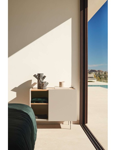 Cómoda OTTO 88x48 cm, DM Arena / Chapa Natural - Teulat. Vackart