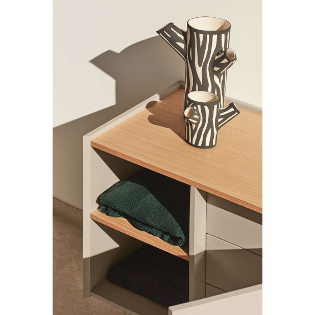 Cómoda OTTO 88x48 cm, DM Arena / Chapa Natural - Teulat. Vackart