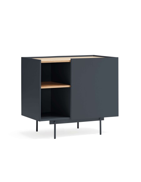 Cómoda OTTO 88x48 cm, DM Gris Antracita / Natural - Teulat. Vackart