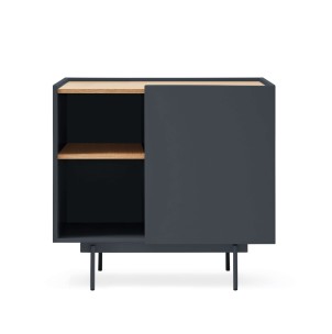 Cómoda OTTO 88x48 cm, DM Gris Antracita / Natural - Teulat. Vackart