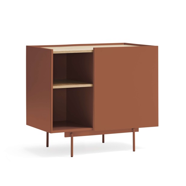 Cómoda OTTO 88x48 cm, DM Teja / Chapa Natural - Teulat. Vackart