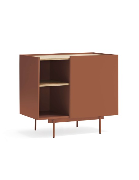 Cómoda OTTO 88x48 cm, DM Teja / Chapa Natural - Teulat. Vackart