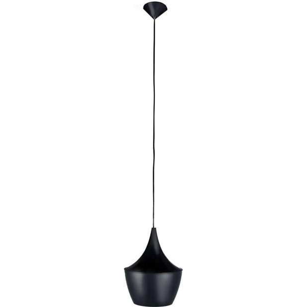 Lámpara Amsti Acero Negro Inspiración Beat Fat de Tom Dixon, de Techo Lámpara Amsti Acero Negro Inspiración Beat Fat de Tom Dixon, de Techo