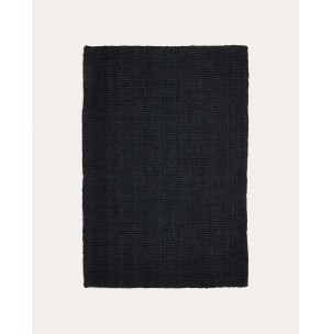 Alfombra Madelin de yute negro 160 x 230 cm - Kave Home. X0100107FN01, Vackart. Alfombra de estilo Rústico