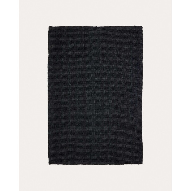 Alfombra Madelin, yute negro 160x230 cm Kave Home Vackart X0100107FN01
