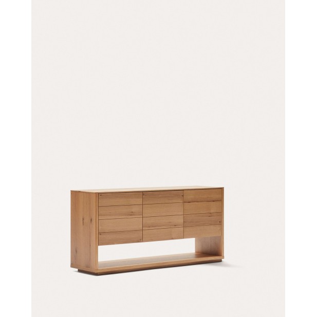 Aparador Alguema 3P, chapa roble 151x74 cm Kave. Vackart M0100006MM40