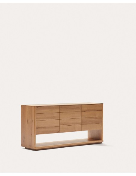 Aparador Alguema 3P, chapa roble 151x74 cm Kave. Vackart M0100006MM40