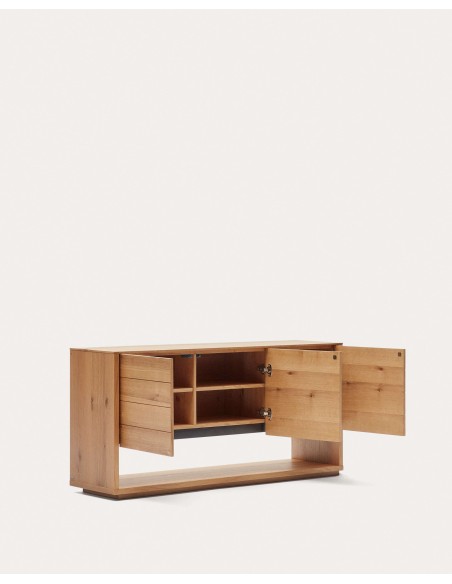 Aparador Alguema 3P, chapa roble 151x74 cm Kave. Vackart M0100006MM40