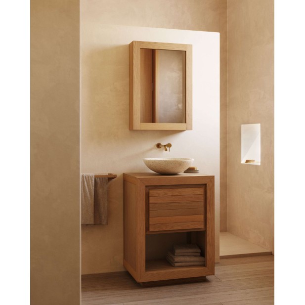 Armario con espejo de baño Plubia de... Armario con espejo de baño Plubia de...