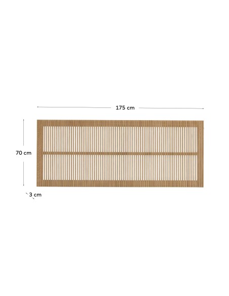Cabecero Beyla de madera maciza de fresno para cama de 160 cm FSC 100% - Kave Home