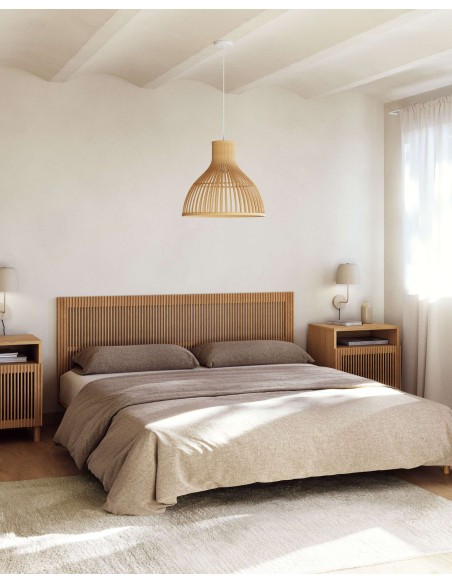 Cabecero Beyla de madera maciza de fresno para cama de 160 cm FSC 100% - Kave Home