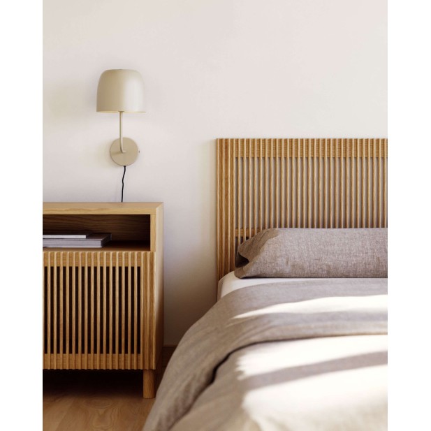 Cabecero Beyla de madera maciza de...