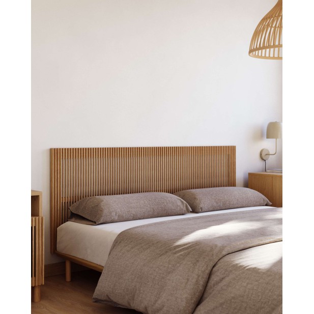 Cabecero Beyla de madera maciza de...