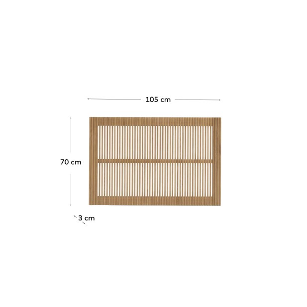 Cabecero Beyla de madera maciza de...