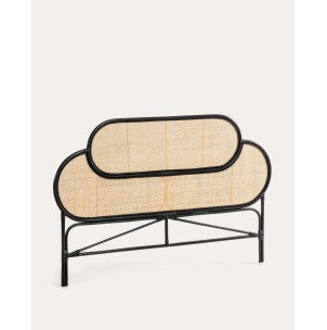 Cabecero Lalita, ratán negro para cama 160cm - Kave. Vackart D151FN01
