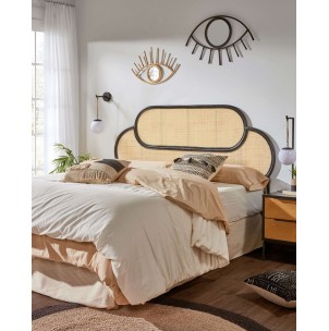 Cabecero Lalita, ratán negro para cama 160cm - Kave. Vackart D151FN01 2