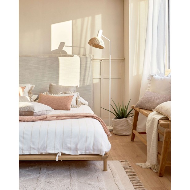 Cama Anielle de madera maciza de...