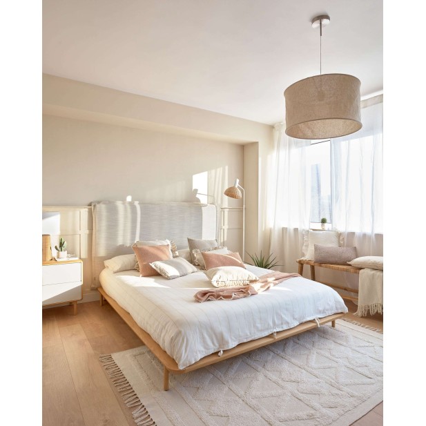 Cama Anielle de madera maciza de...