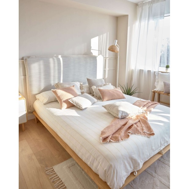 Cama Anielle de madera maciza de...