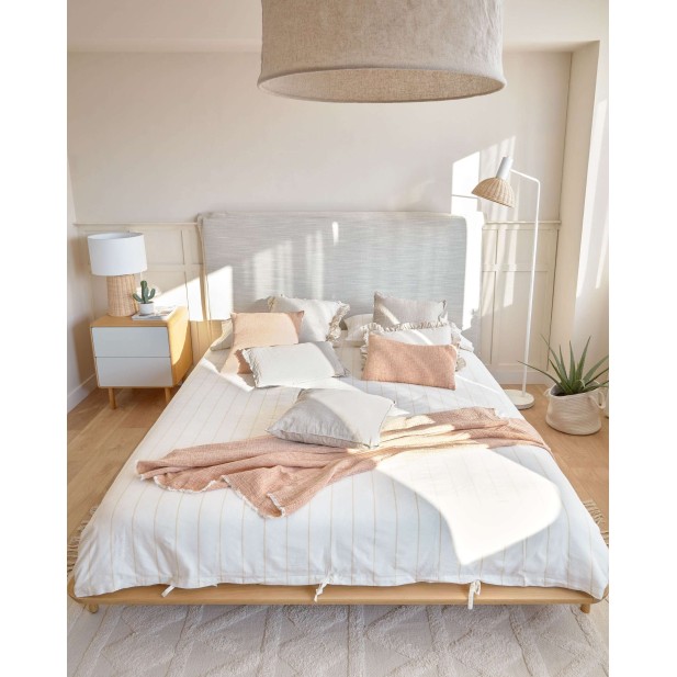 Cama Anielle de madera maciza de...