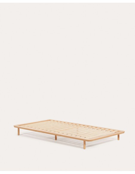 Cama Anielle de madera maciza de fresno para colchón de 90 x 200 cm - Kave Home