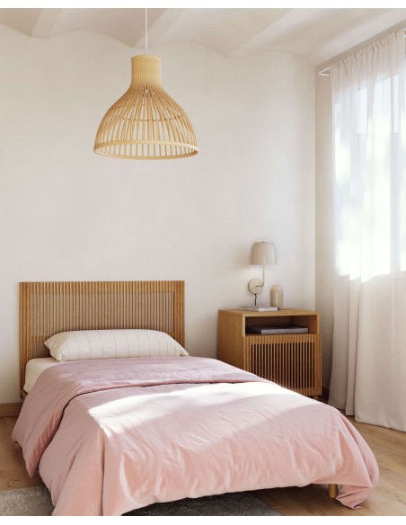 Cama Anielle de madera maciza de fresno para colchón de 90 x 200 cm - Kave Home