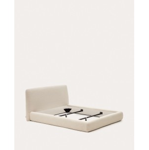 Cama Martina, borreguito crudo colchón 180x200 cm - Kave. N03012HI39 2